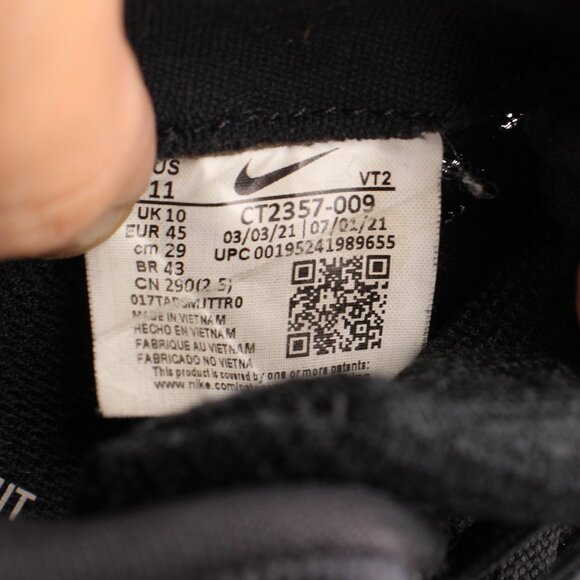 Nike React Infinty Run Flyknit 2 Men's Size 11 Gold Black Sneakers CT2357-009 - Picture 3 of 10